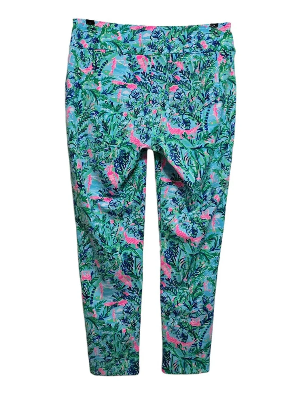 Lilly Pulitzer Luxletic Corso Pant in Blue Horizon Par Fection Golf Size 10